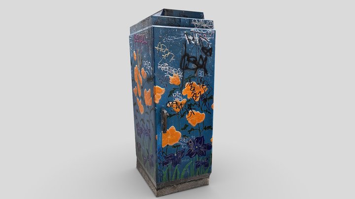 Painted Electric Box Scan LOWPOLY – Modelo 3D gratuito STL