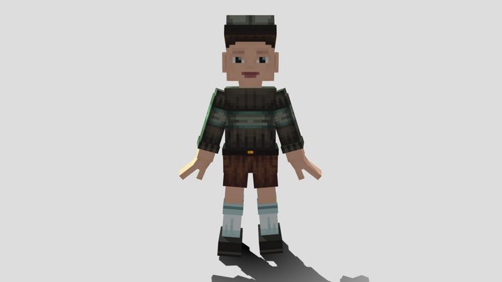 Squid Game Minecraft/Cheol-Soo 3D Model