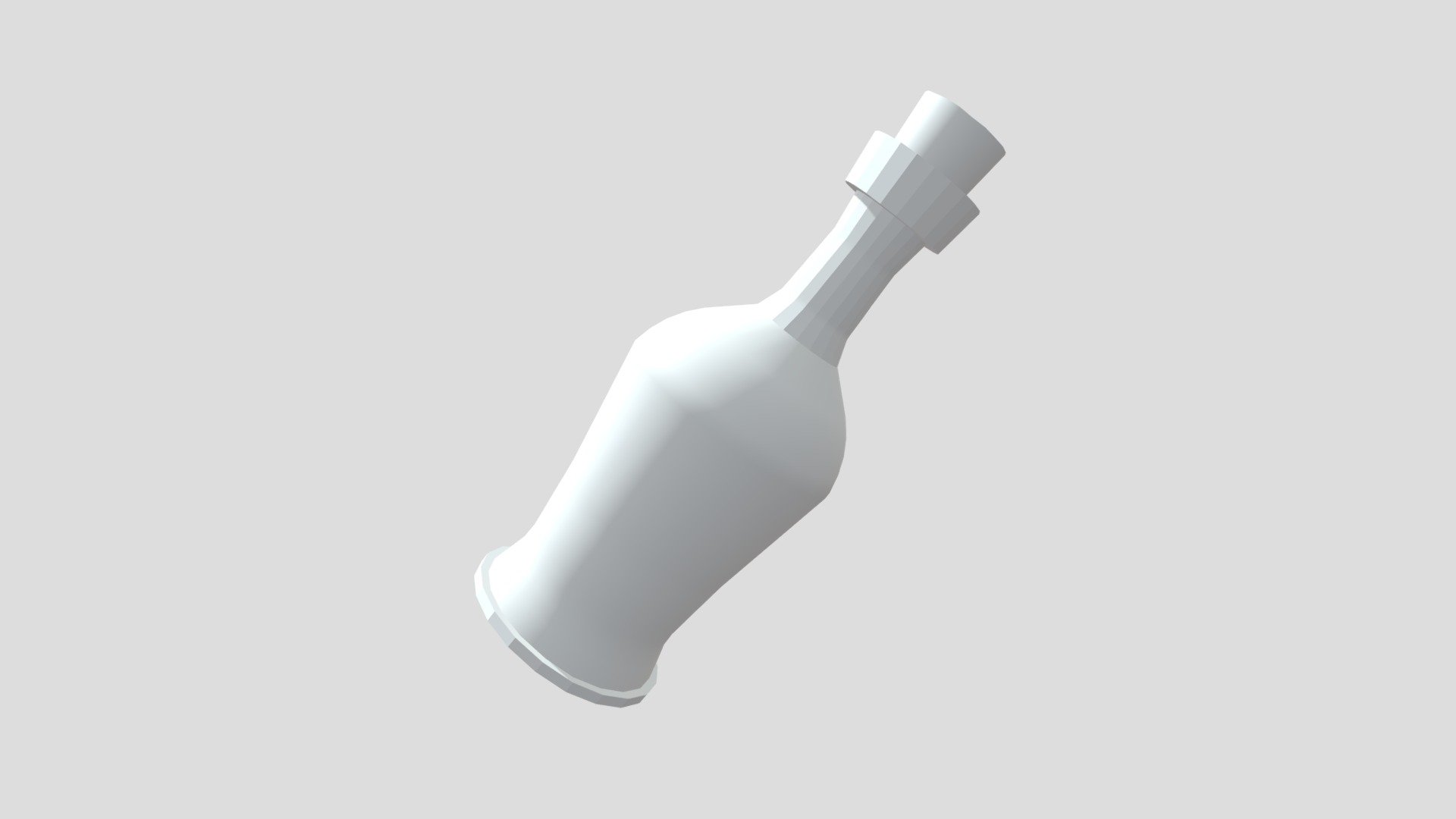 Glass Bottle Mesh 1 3 - 3d Model By K. (@genshin V3) [dda9145] - Sketchfab