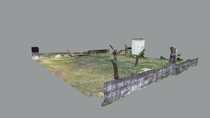 Japanese common backyard 3D Model
