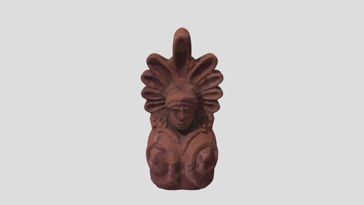 Greek architectural roof decoration 3D Model
