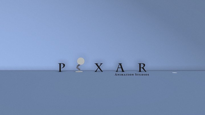 Pixar Animation Studios Logo Remake In Blender 3D Model