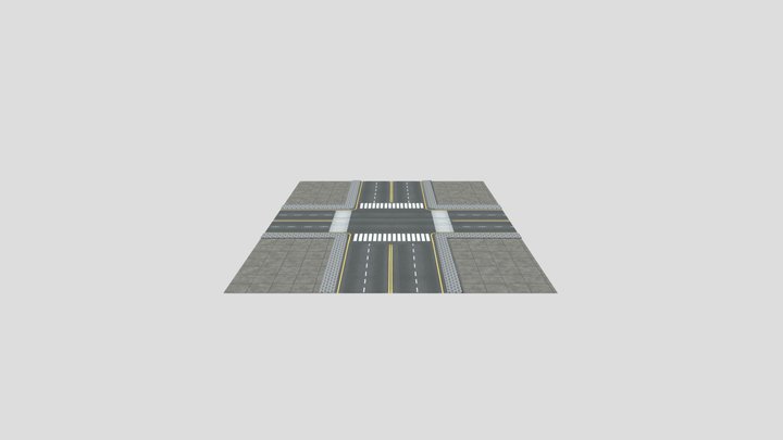 Road Intersection 3D Model