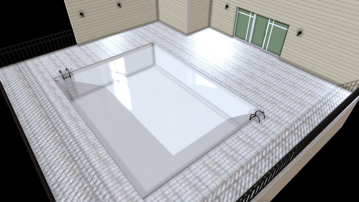 Apartment Patio with Pool