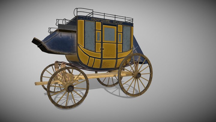 western-concord-carriage_13062024_animated_sketc 3D Model