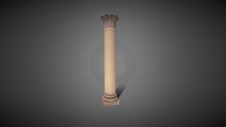 Palmiform Column 3D Model