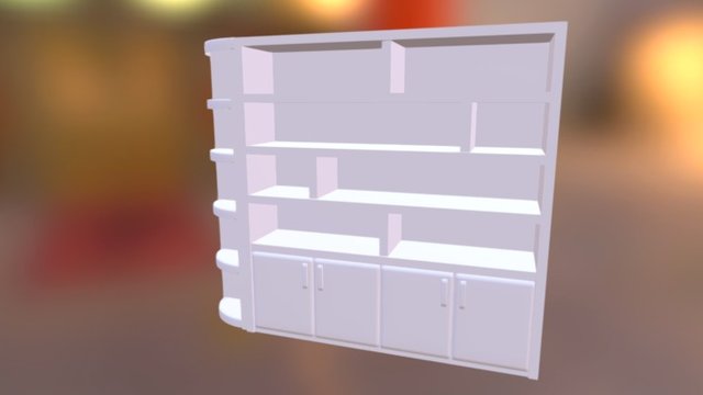 Bookcase 3D Model