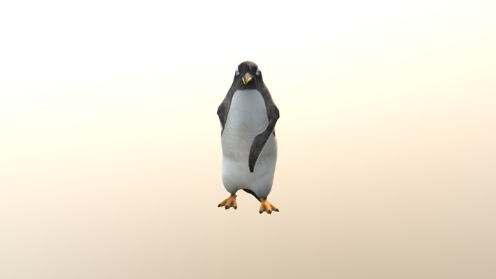 Locking Hip Hop Dance penguin 3D Model