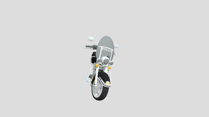 Harley-Davidson Police Motorbike – Modello 3D gratuito STL