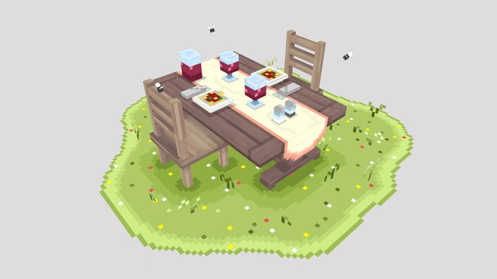 Outside lunch 3D Model