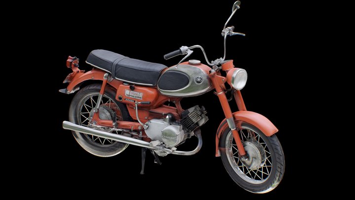 HONDA Motorcycle Moped 3D Model