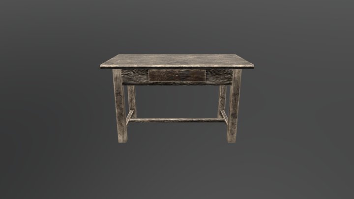 Desk V1 ready to game 3D Model