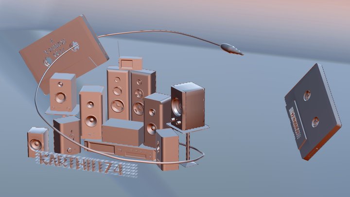 Speakers 3D Model