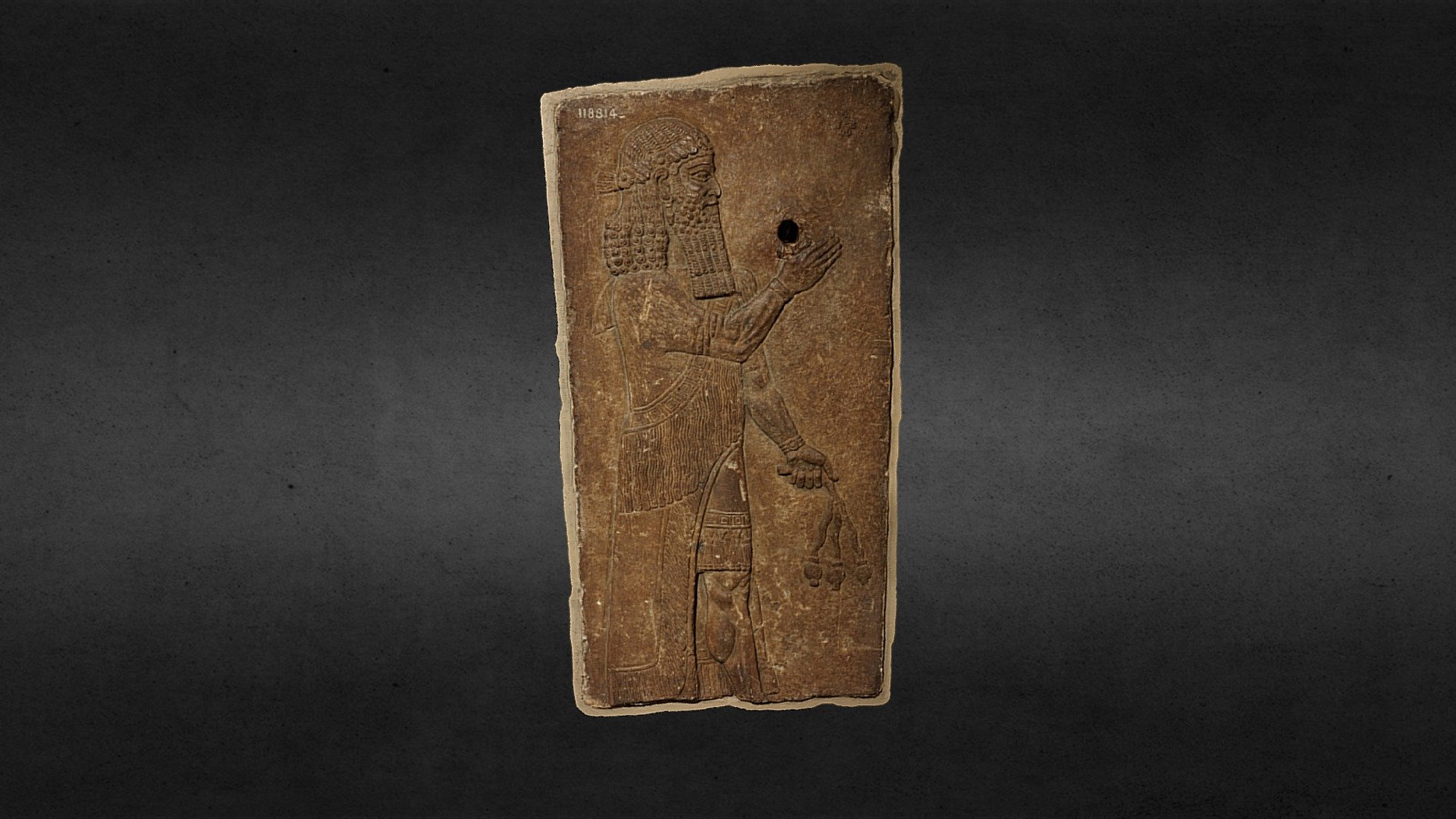 Gypsum panel, palace of Sargon II, Khorsabad