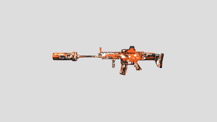 Scar L - Assault Rifle 3D Model