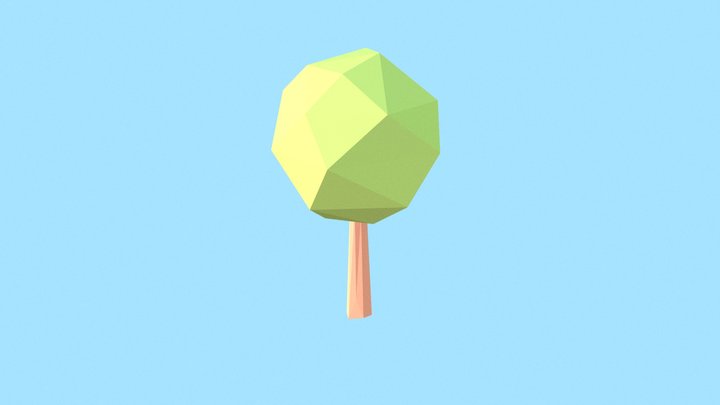 Low Poly Tree 3D Model