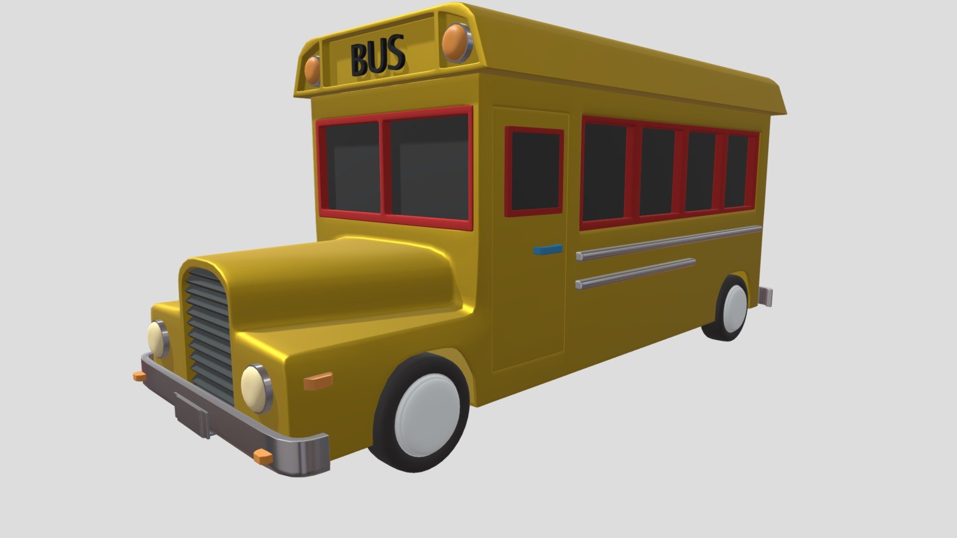 cartoon bus - Download Free 3D model by rutesh sakpal (@ruteshsakpal ...