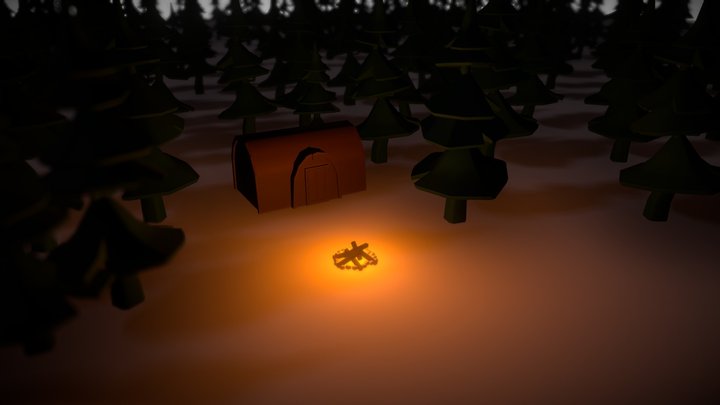 Christmas Scene 3D Model