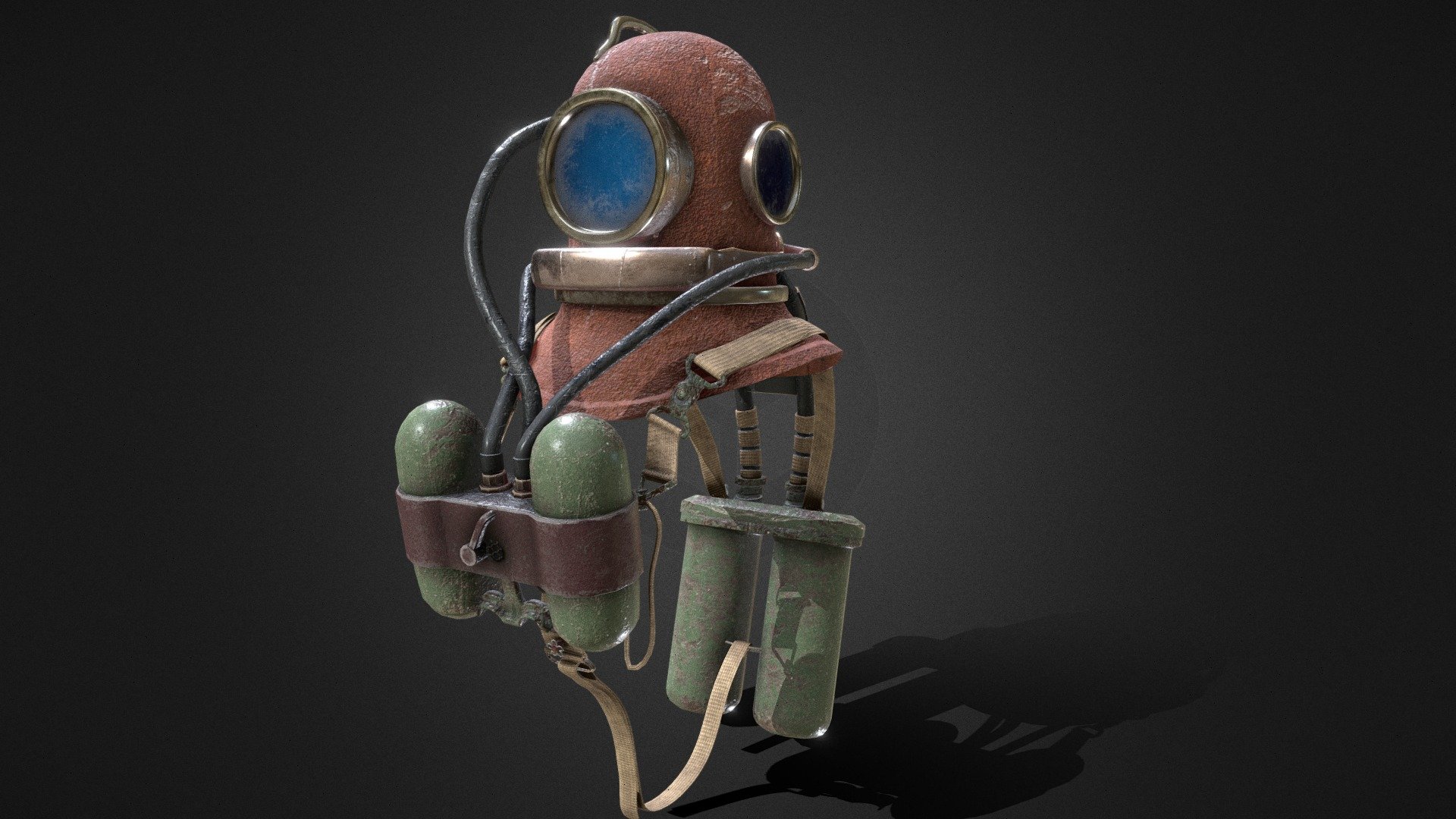 diving helmet Download Free 3D model by batata (i55121127) [ddb794b