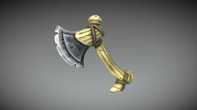 Bone Axe 3D Model