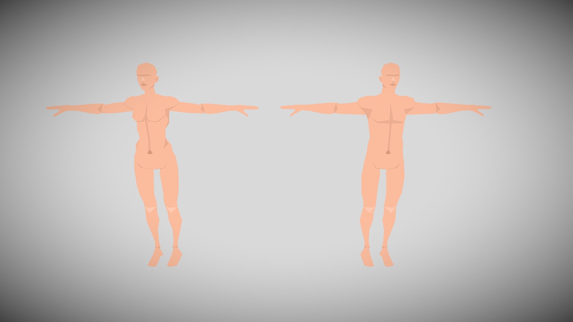 Flat World - Base Characters - Rigged - Buy Royalty Free 3D model by ...