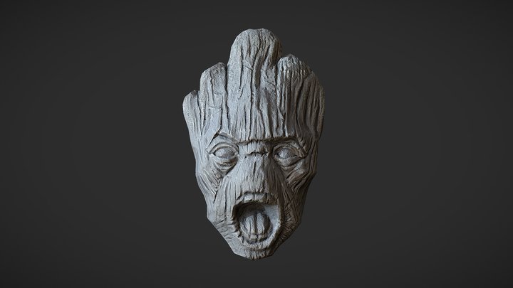 Groot Handmade Clay 3D Model