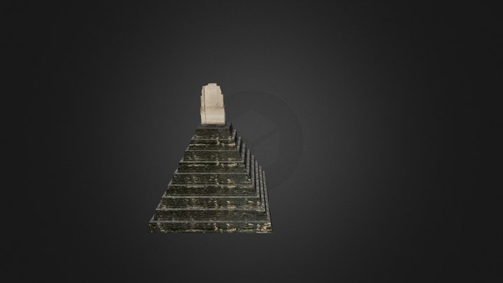 Tikal Temple 1 3D Model