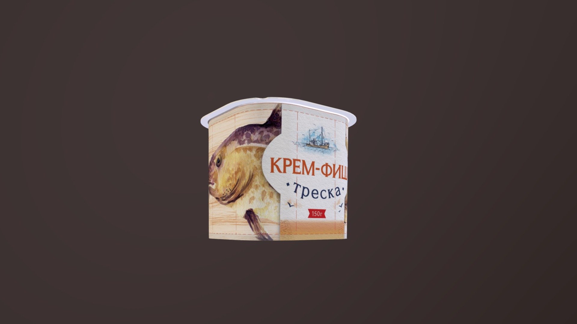 Европром Крем-фиш Треска - 3D model by miru [ddba129] - Sketchfab