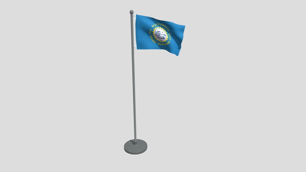 Animated Flag Of South Dakota State