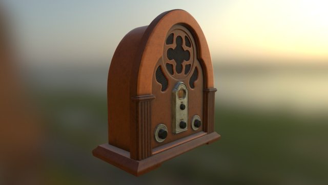 Old Time Savannah Radio 3D Model