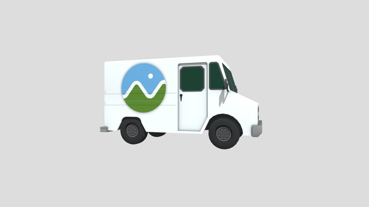 Cesium Milk Truck 3D Model