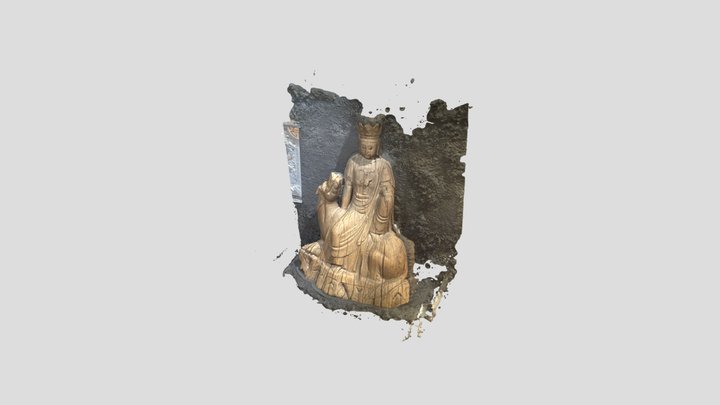 Wang_The wooden sculpture model 3D Model