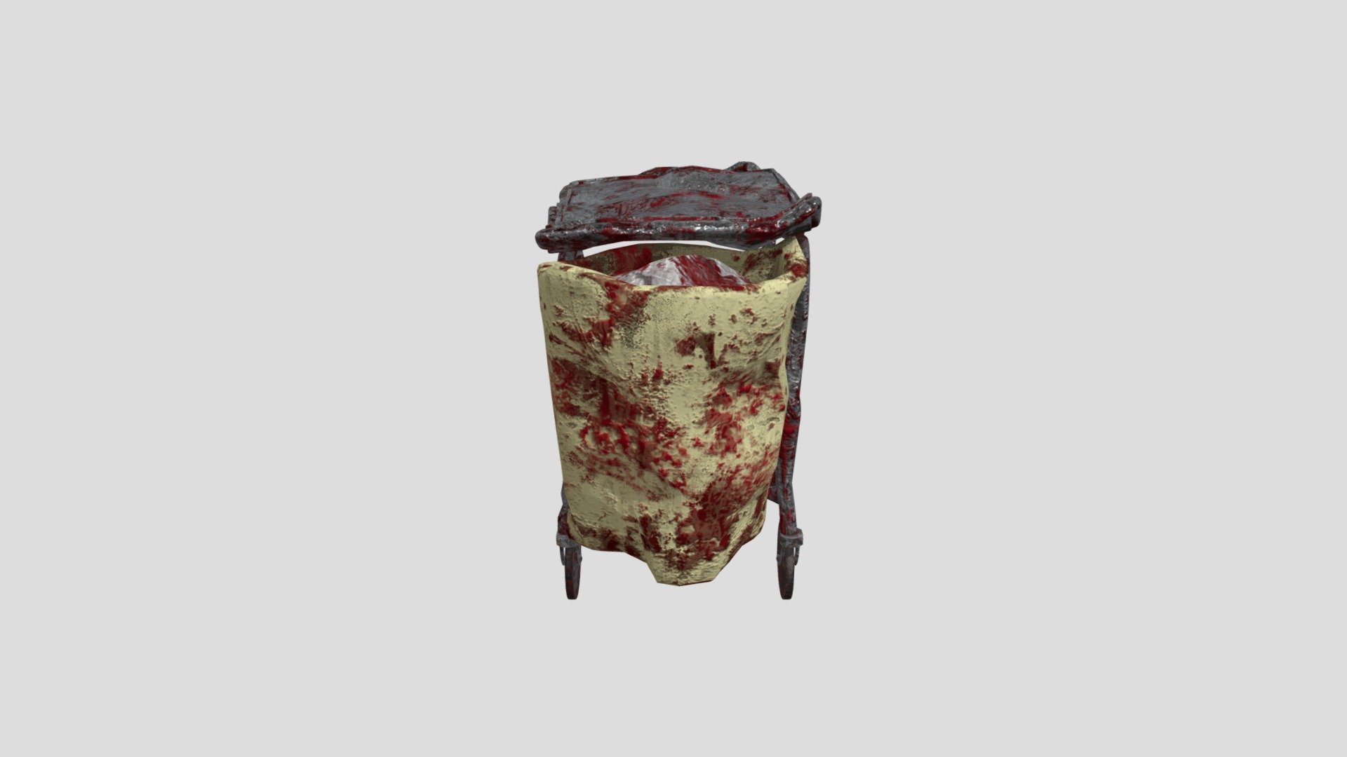 Cart with trash