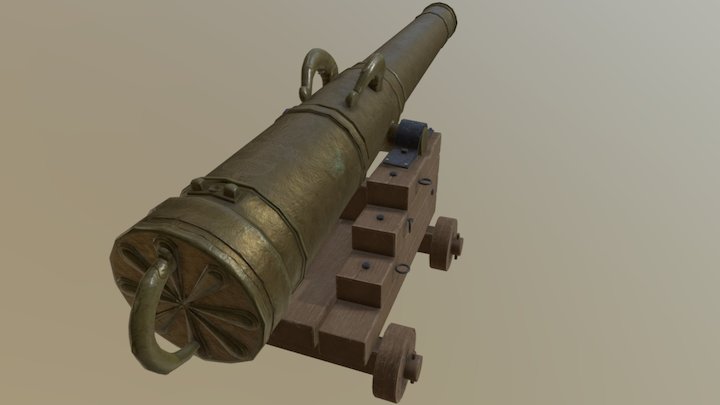 Atocha Cannon (1622) 3D Model