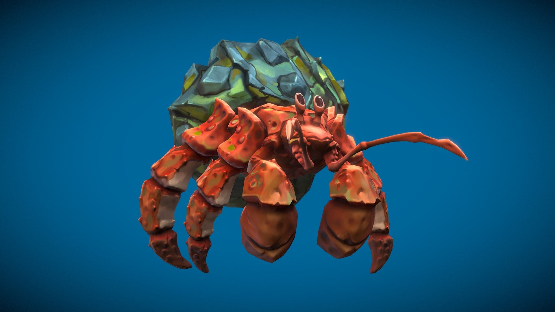 Stylized Fantasy Hermit Crab - 3D model by N-hance Studio (@Malice6731 ...