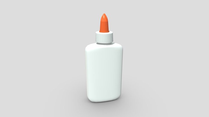 Glue Bottle 3D Model