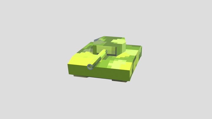 Low-Poly Tank 3D Model