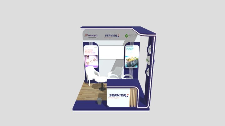 Servier Booth 3D Model