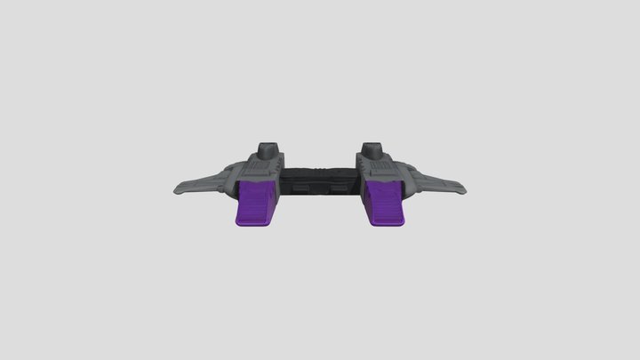 toy spaceship or mechanical wing attachment 3D Model