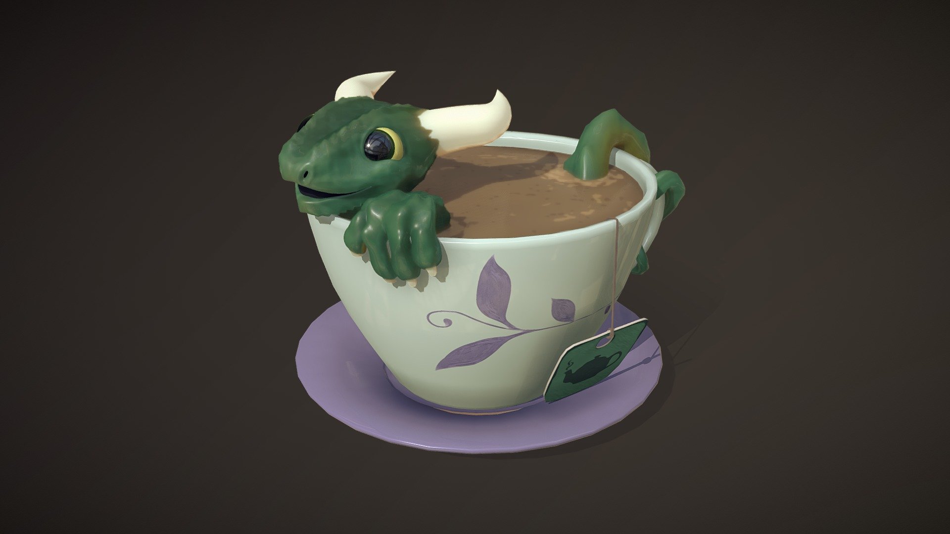 Teacup Dragon - Download Free 3D model by James Truhlar ...