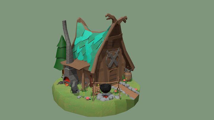 [DAE] Villages: Viking Smith 3D Model