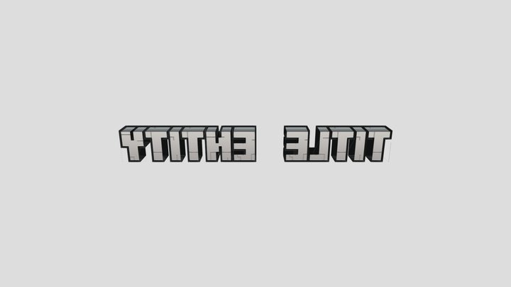 Title Entity 3D Model