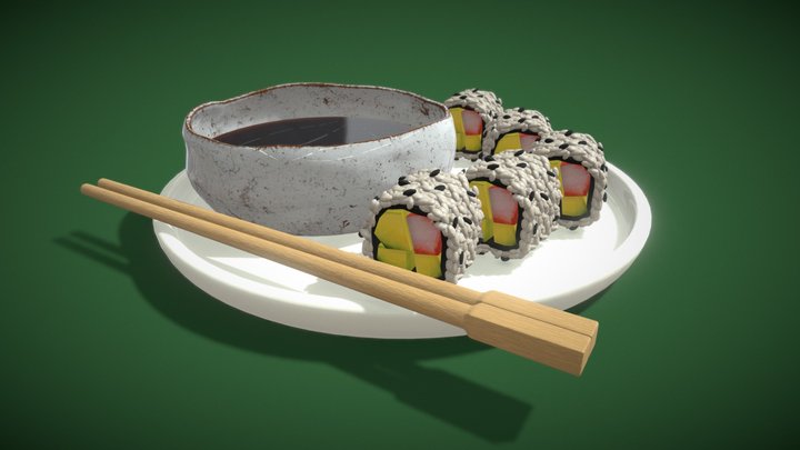 Sushi 3D Model