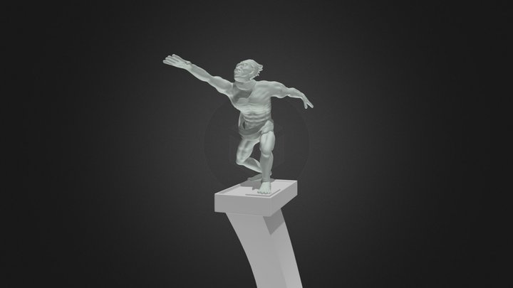 Dirgantara Statue Monument 3D Model