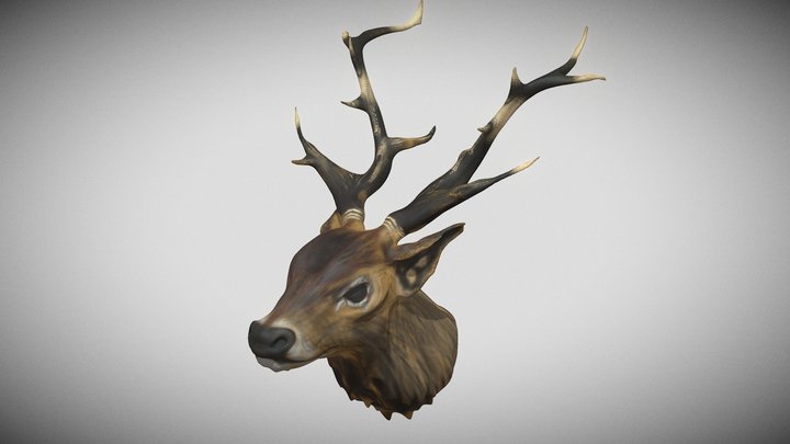 Stag Head 3D Model