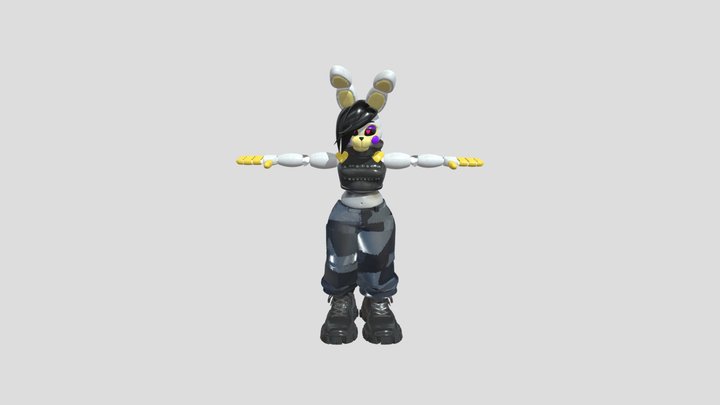 Springybunny OC FNAF 3D Model