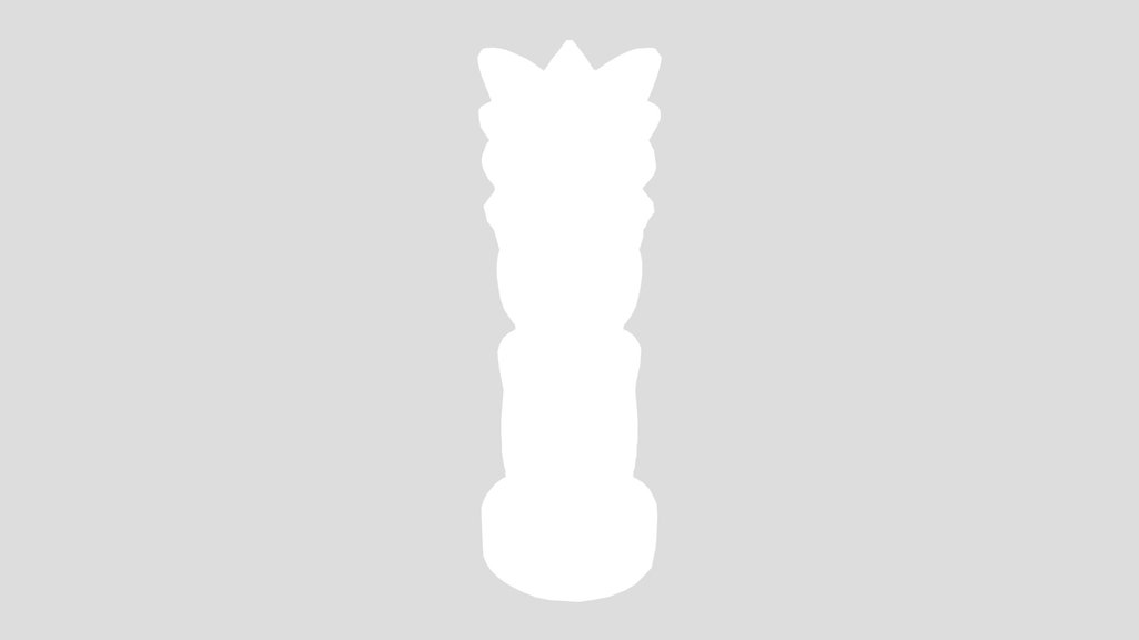 Tiki God Giant Mouth Statue Stone