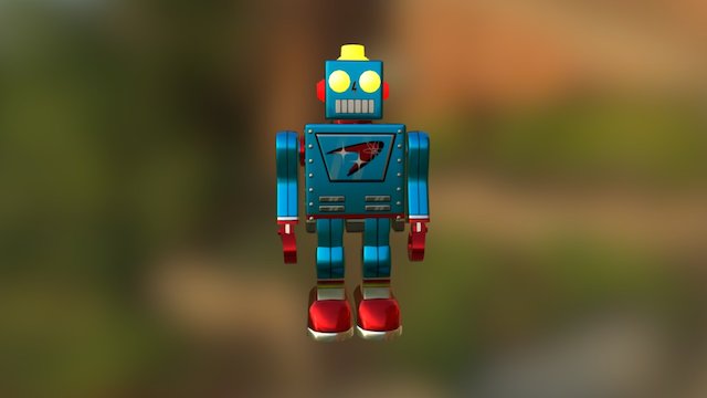 AEIOU - Toy Box Brawl Robot 3D Model