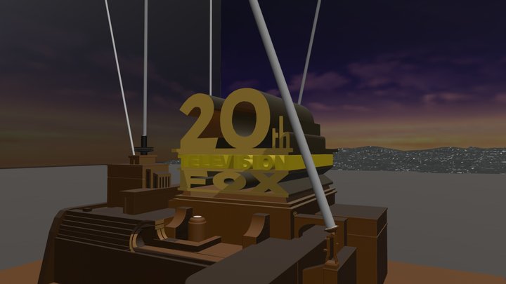 Realistic 20th Century Fox Logo 3D Model