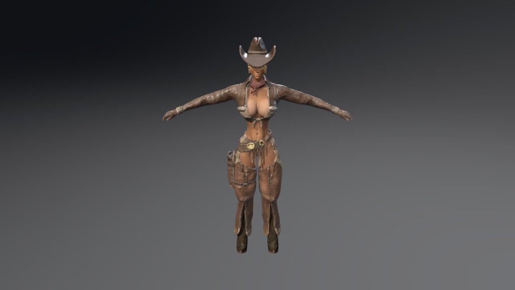Cowgirl V2 - 3D model by stridentstar 